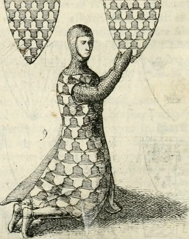 An illustration from The antiquities of Warwickshire illustrated : from records, leiger-books, manuscripts, charters, evidences, tombes, and armes : beautified with maps, prospects, and portraictures, 1656, leaf 813