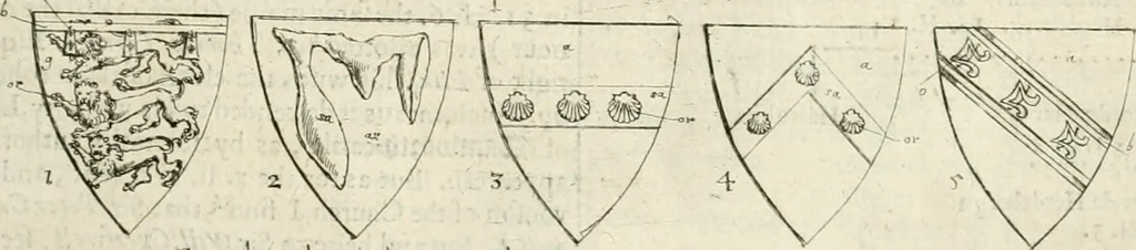 An illustration from The antiquities of Warwickshire illustrated : from records, leiger-books, manuscripts, charters, evidences, tombes, and armes : beautified with maps, prospects, and portraictures, 1656, leaf 86