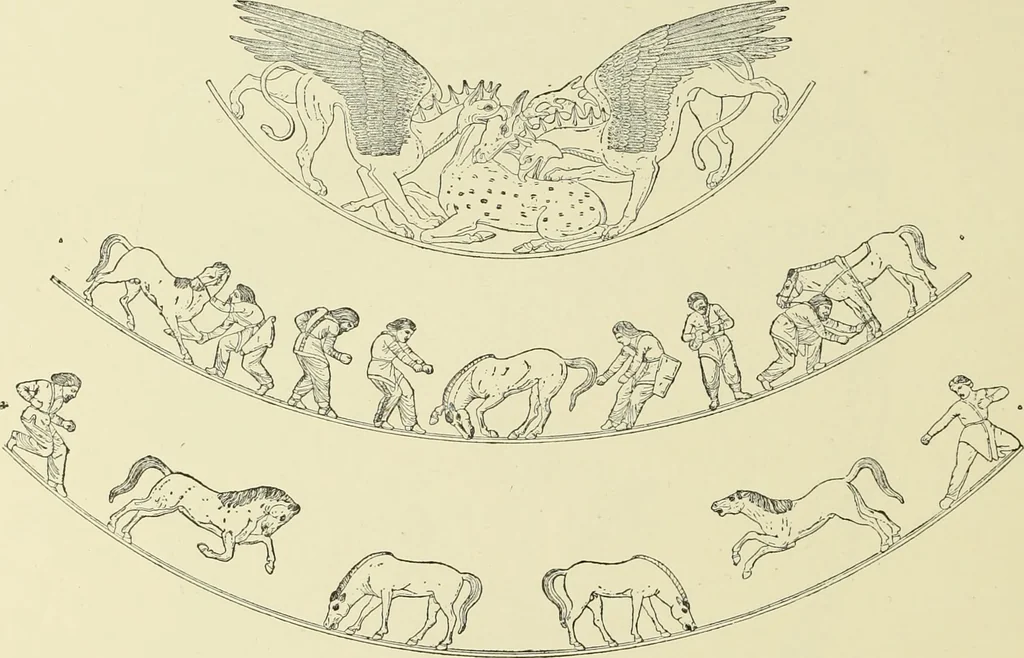 An illustration from Antiquités de la Russie méridionale, 1891, leaf 309