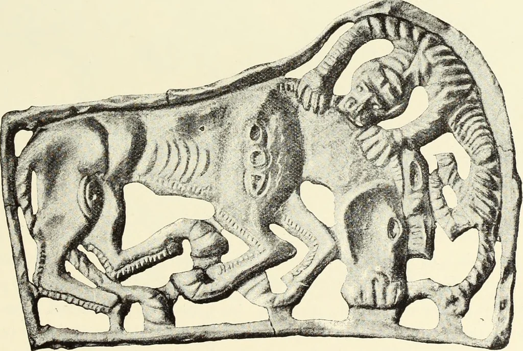 An illustration from Antiquités de la Russie méridionale, 1891, leaf 402