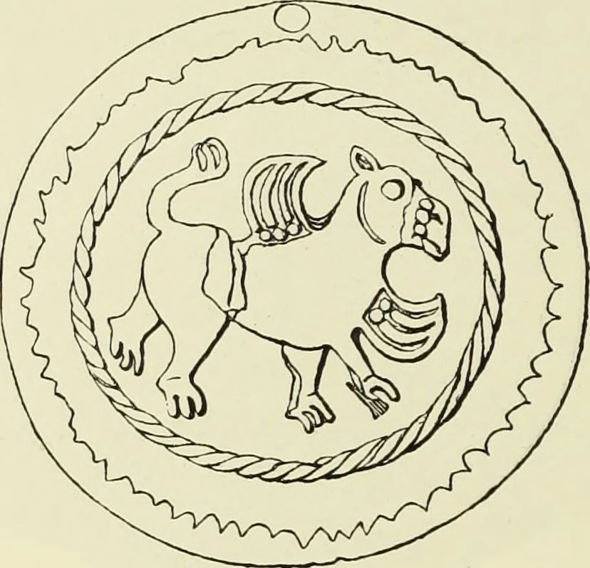 An illustration from Antiquités de la Russie méridionale, 1891, leaf 445