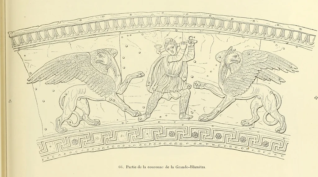 An illustration from Antiquités de la Russie méridionale, 1891, leaf 64