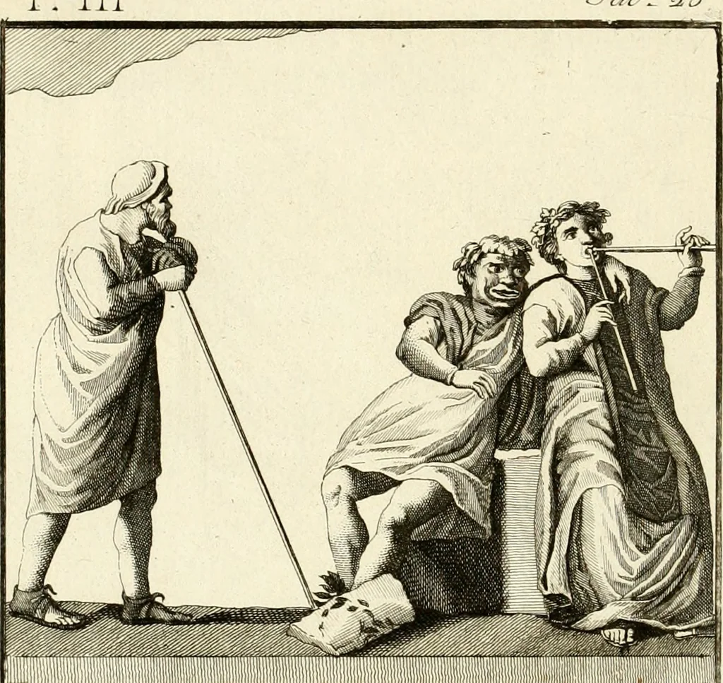 An illustration from Antiquités d'Herculanum, 1804, leaf 109