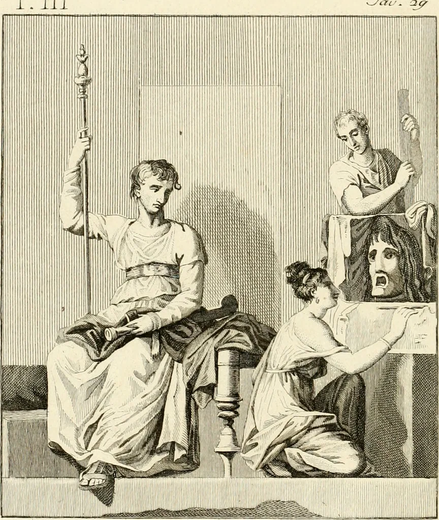 An illustration from Antiquités d'Herculanum, 1804, leaf 121