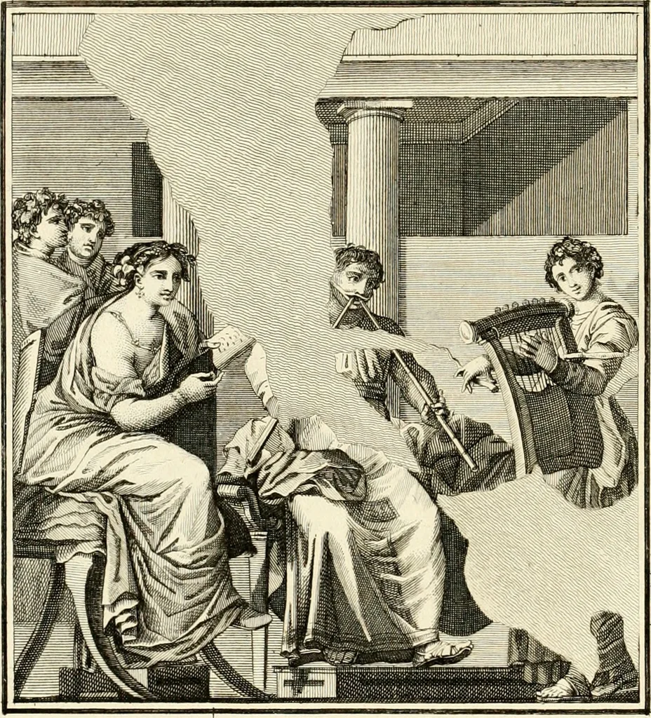 An illustration from Antiquités d'Herculanum, 1804, leaf 125