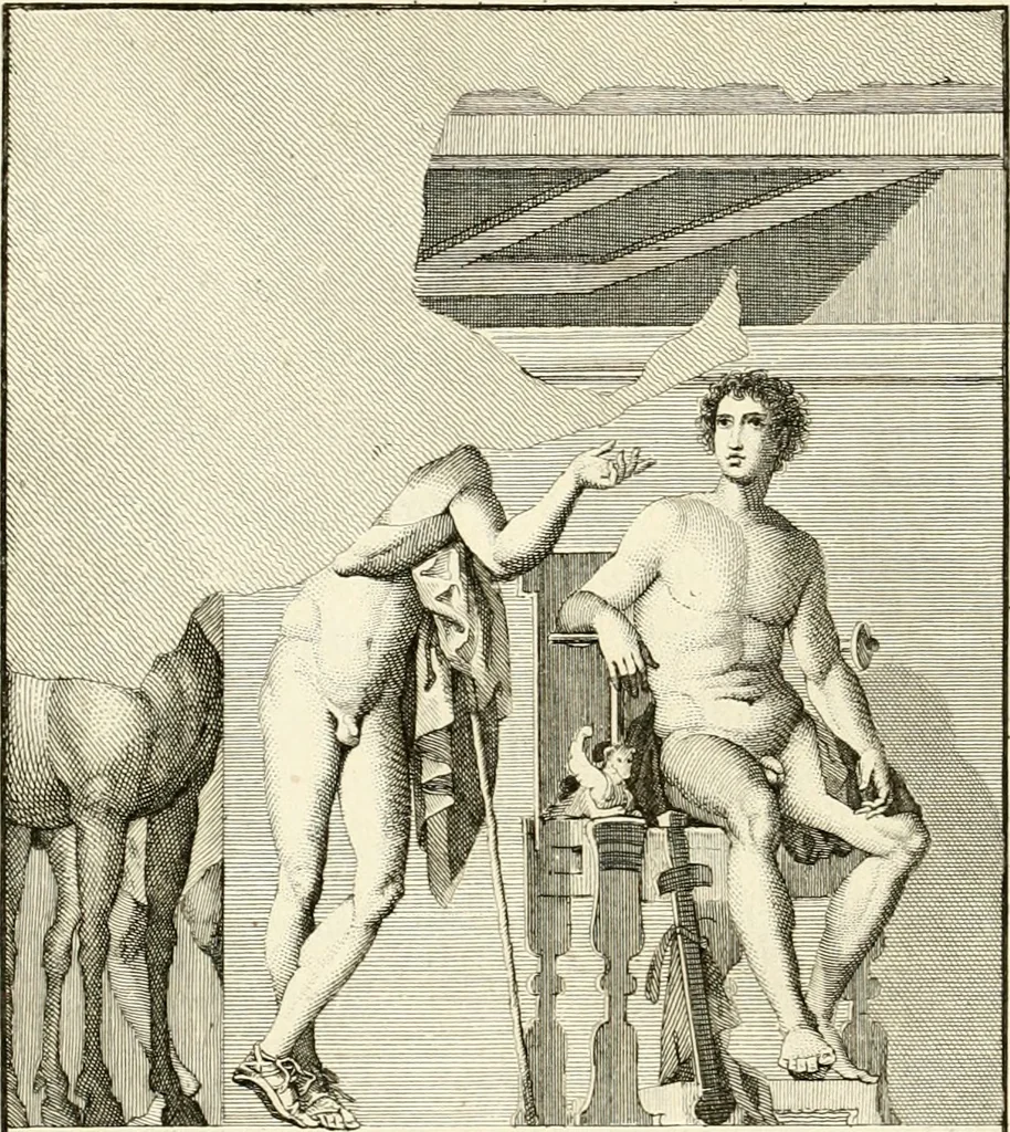 An illustration from Antiquités d'Herculanum, 1804, leaf 133