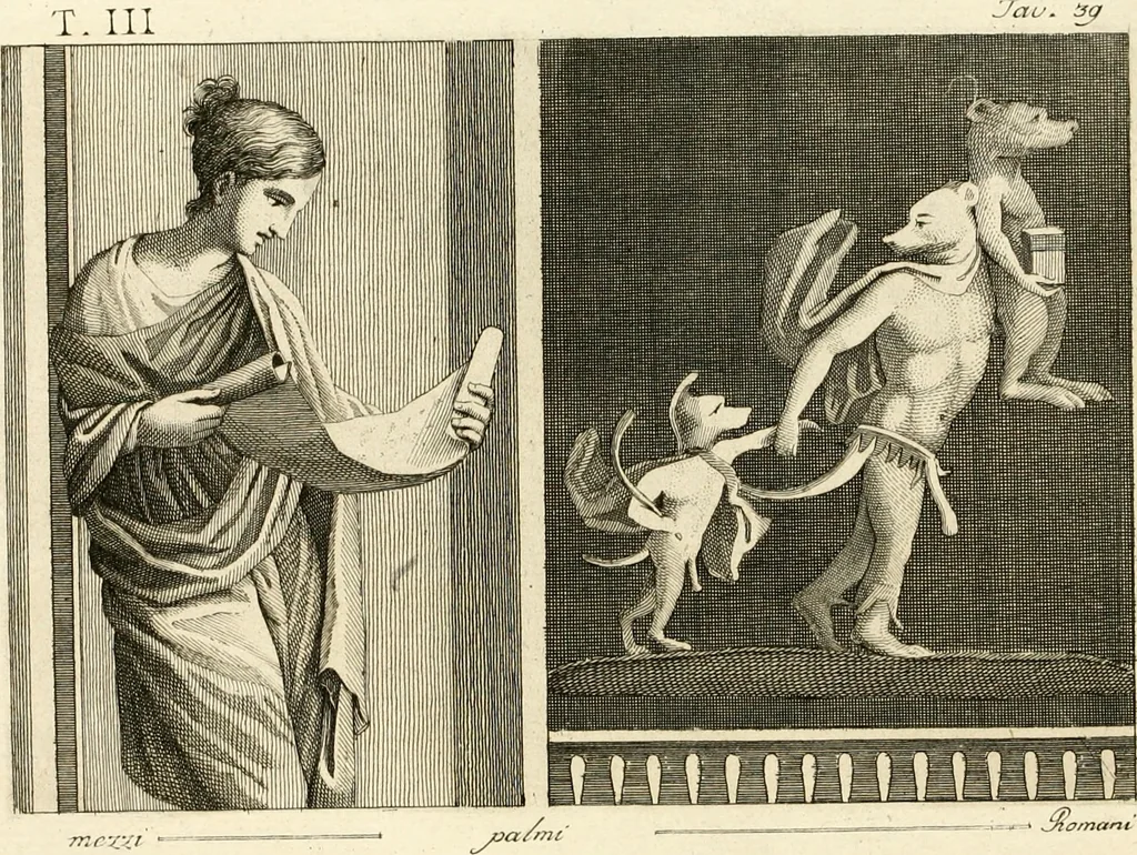 An illustration from Antiquités d'Herculanum, 1804, leaf 161