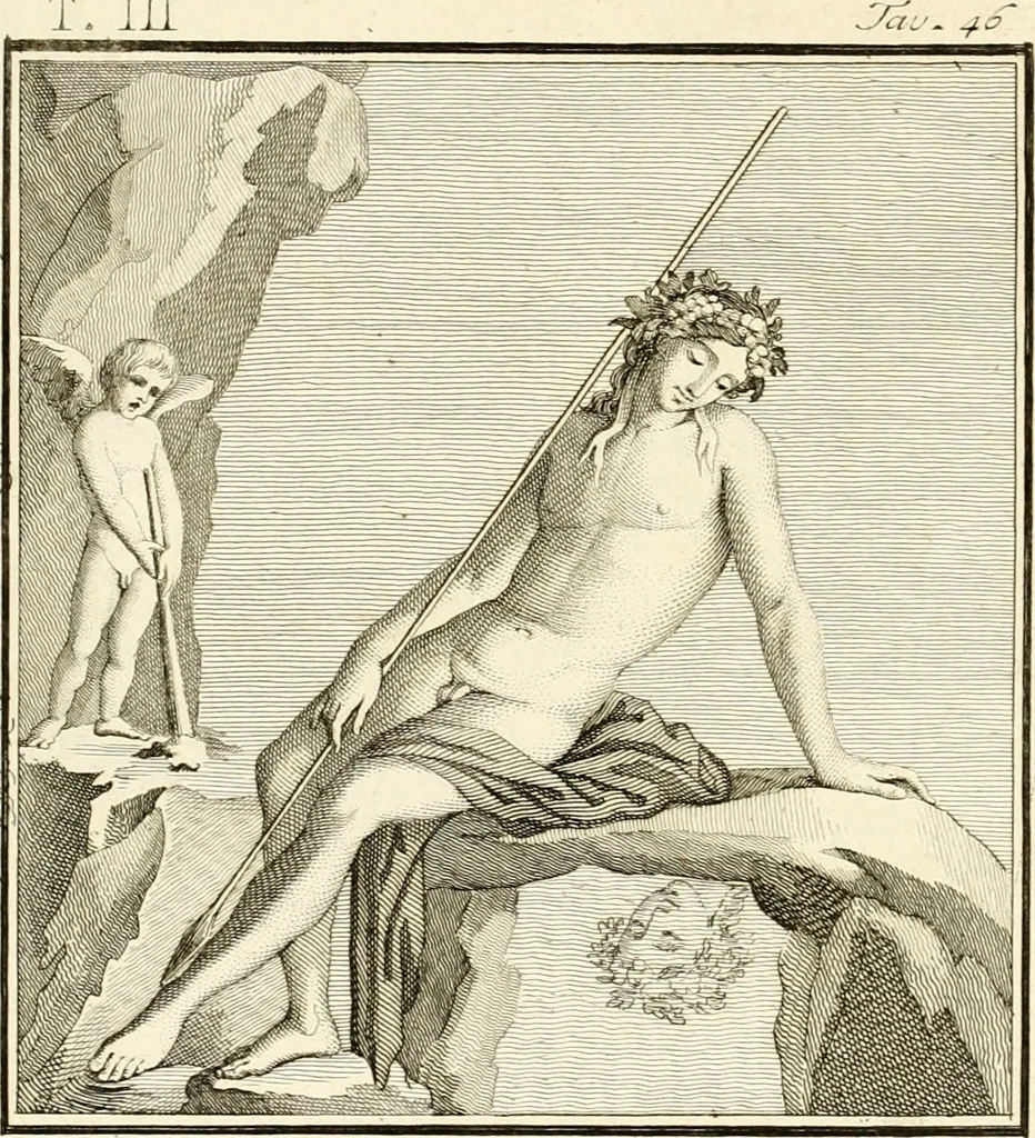 An illustration from Antiquités d'Herculanum, 1804, leaf 189