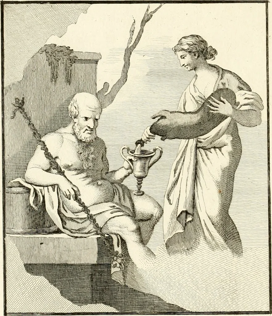 An illustration from Antiquités d'Herculanum, 1804, leaf 205