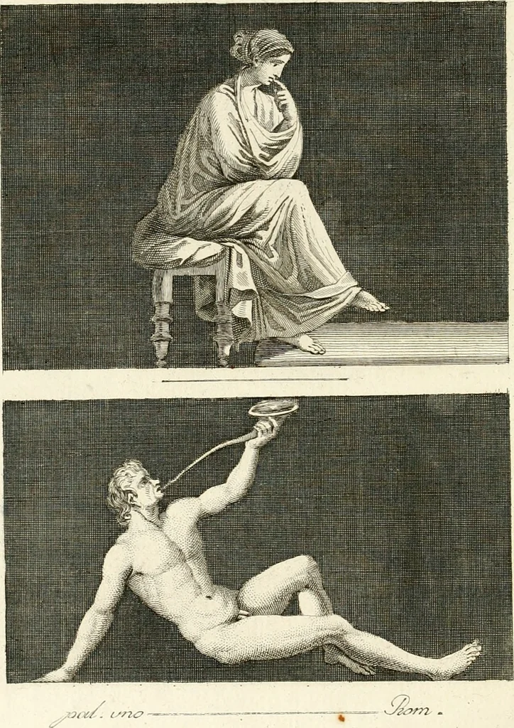 An illustration from Antiquités d'Herculanum, 1804, leaf 213