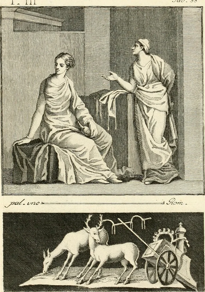 An illustration from Antiquités d'Herculanum, 1804, leaf 217