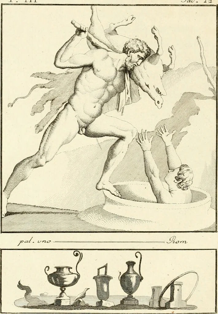 An illustration from Antiquités d'Herculanum, 1804, leaf 53