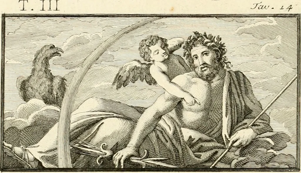 An illustration from Antiquités d'Herculanum, 1804, leaf 61