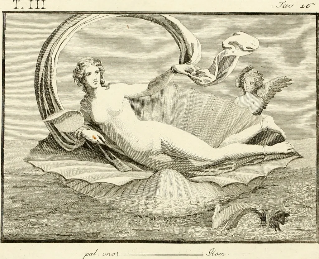 An illustration from Antiquités d'Herculanum, 1804, leaf 69