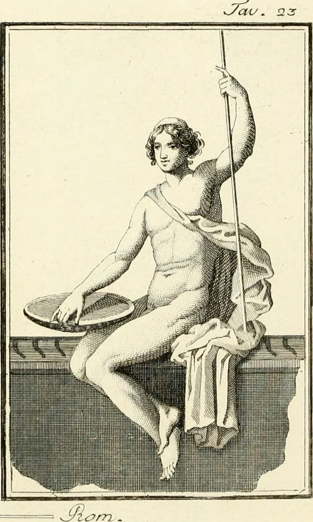 An illustration from Antiquités d'Herculanum, 1804, leaf 97