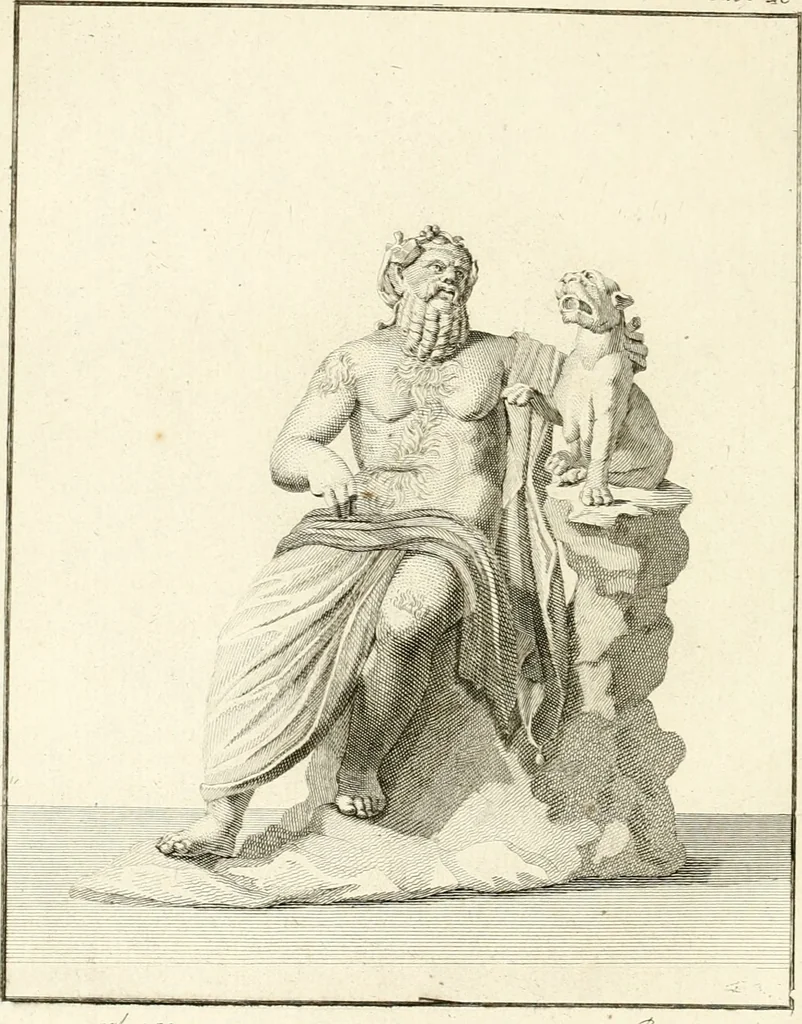 An illustration from Antiquités d'Herculanum, 1804, leaf 105