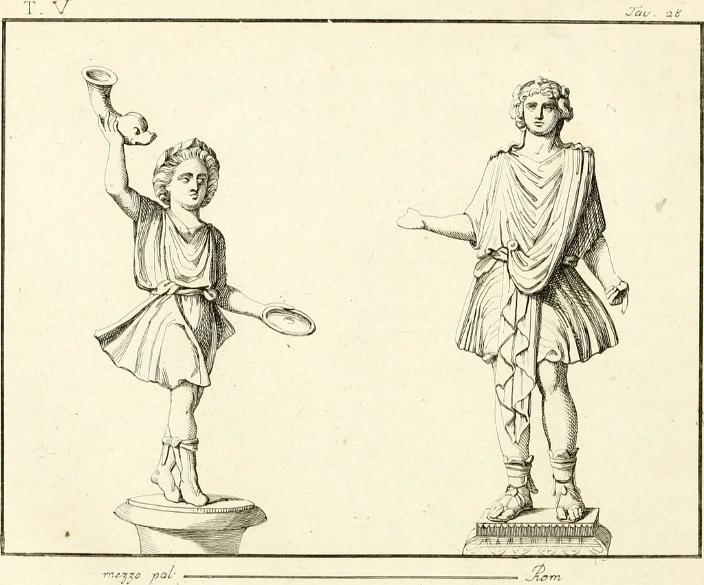 An illustration from Antiquités d'Herculanum, 1804, leaf 117