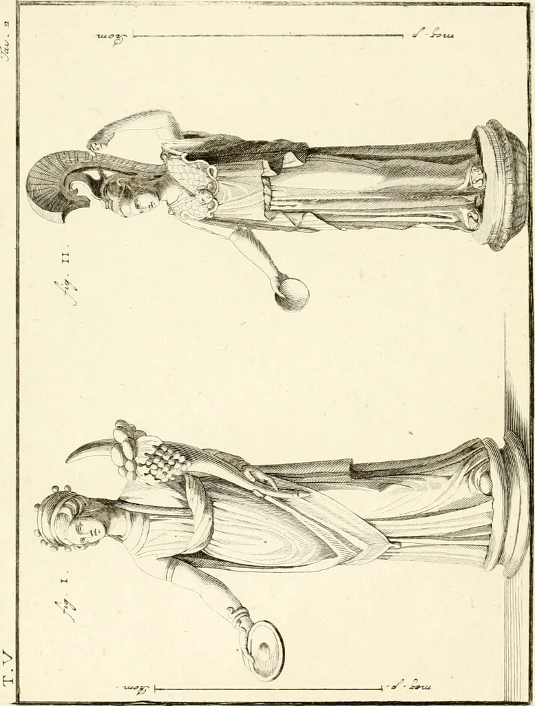 An illustration from Antiquités d'Herculanum, 1804, leaf 13