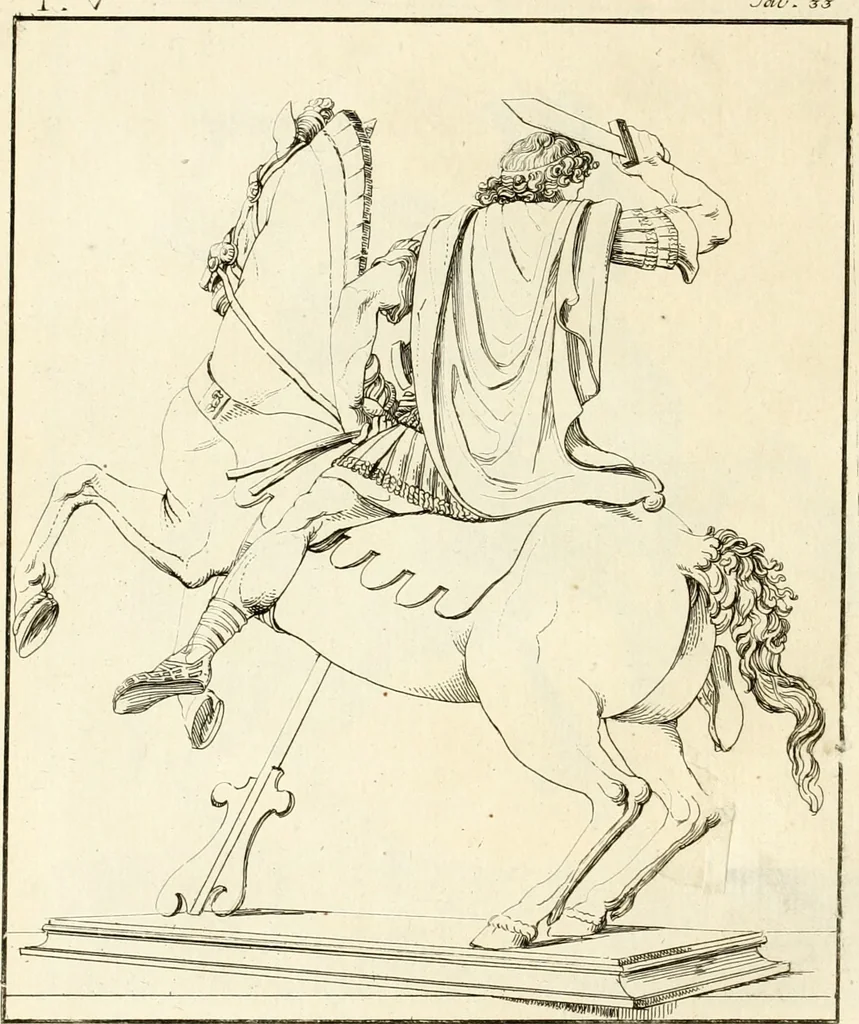 An illustration from Antiquités d'Herculanum, 1804, leaf 135