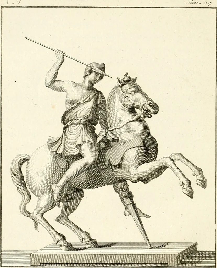 An illustration from Antiquités d'Herculanum, 1804, leaf 141