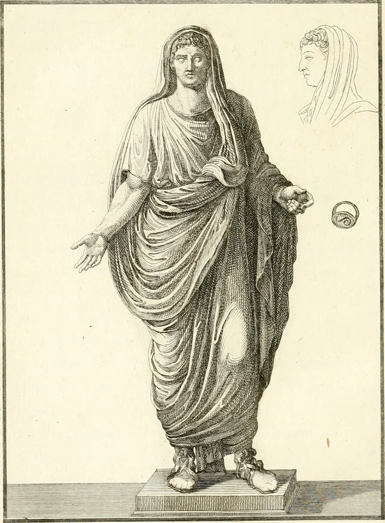 An illustration from Antiquités d'Herculanum, 1804, leaf 185