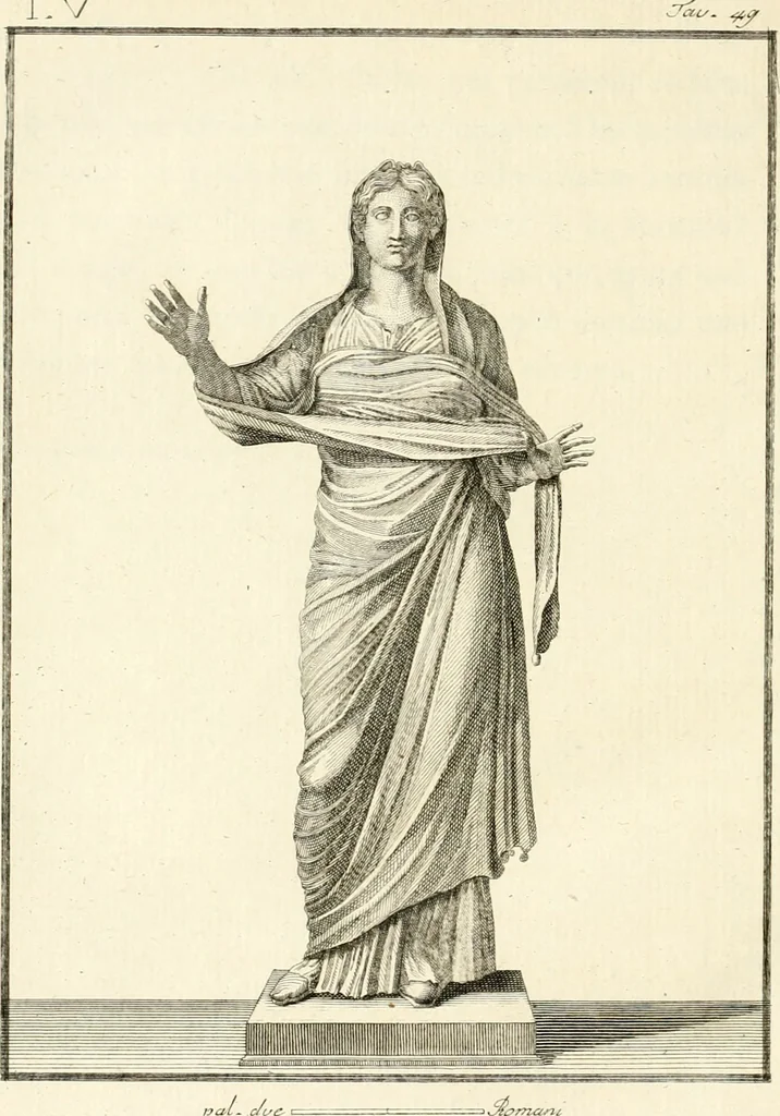 An illustration from Antiquités d'Herculanum, 1804, leaf 201