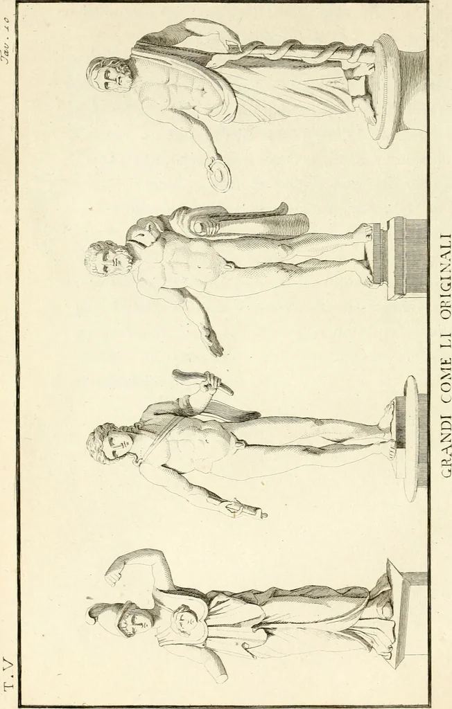 An illustration from Antiquités d'Herculanum, 1804, leaf 45