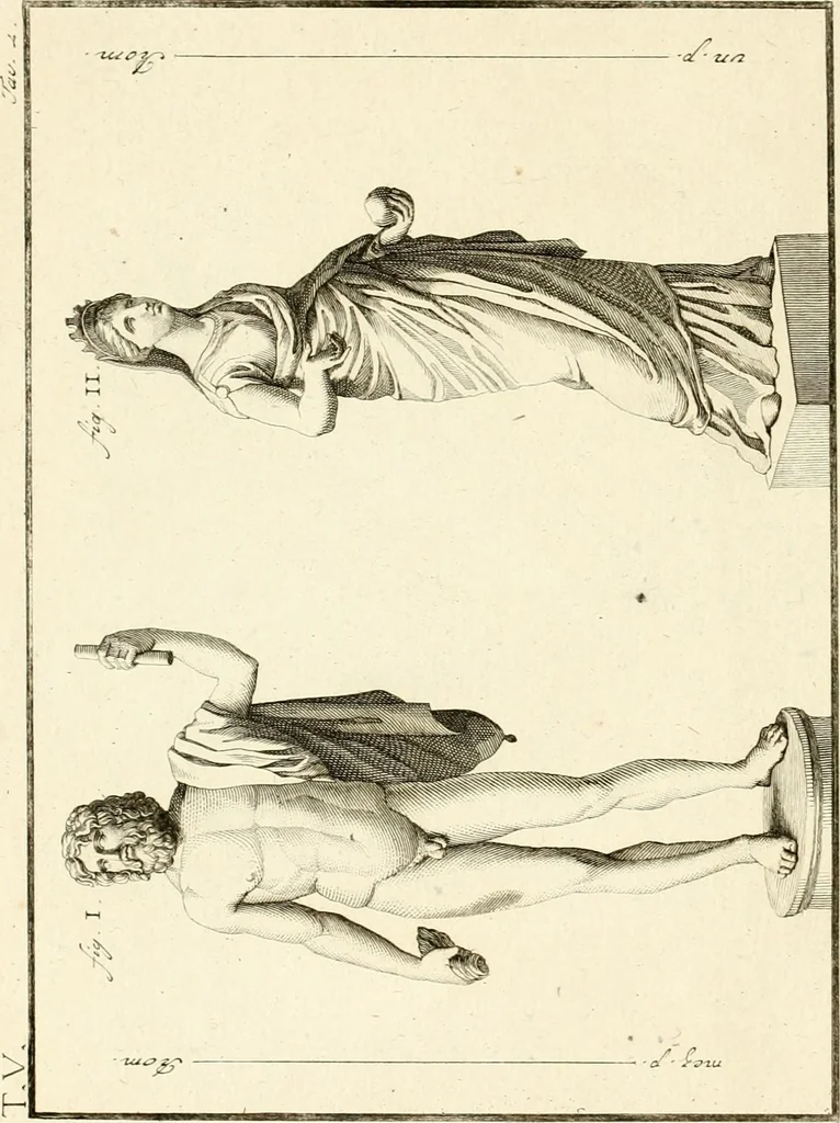 An illustration from Antiquités d'Herculanum, 1804, leaf 9