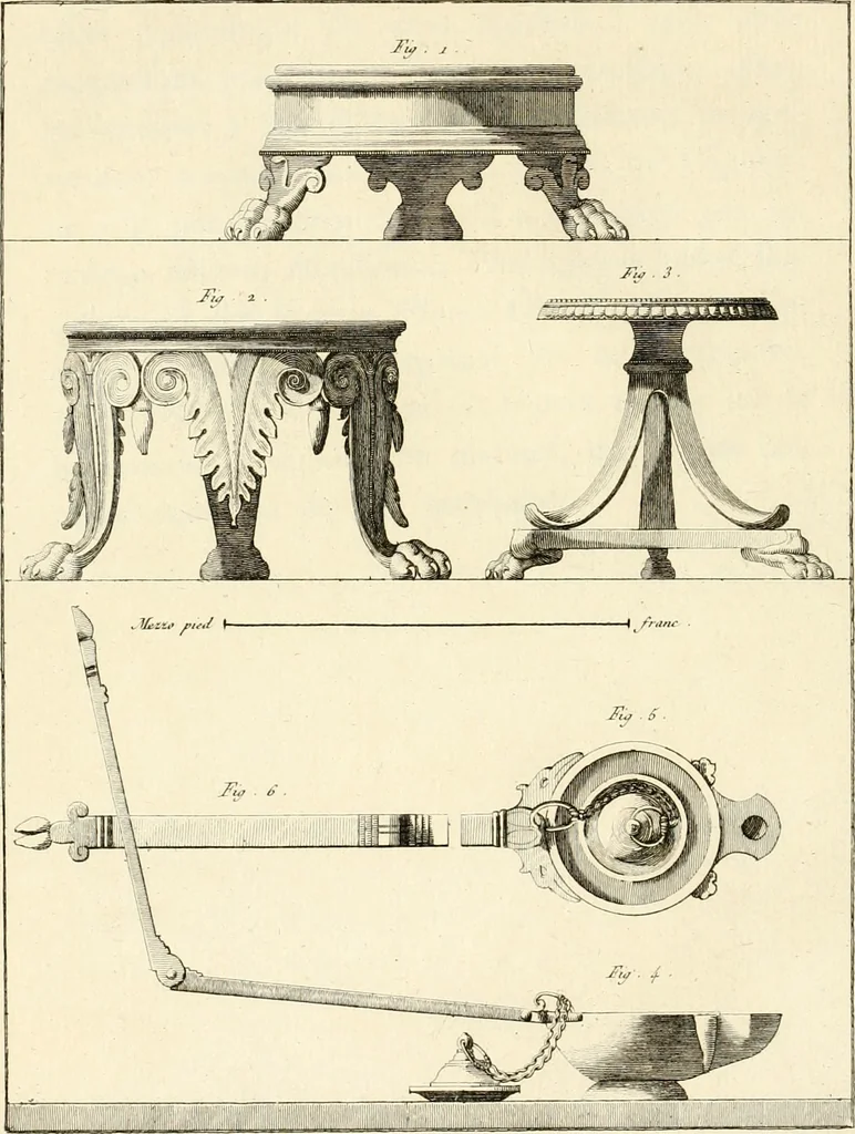 An illustration from Antiquités d'Herculanum, 1804, leaf 135