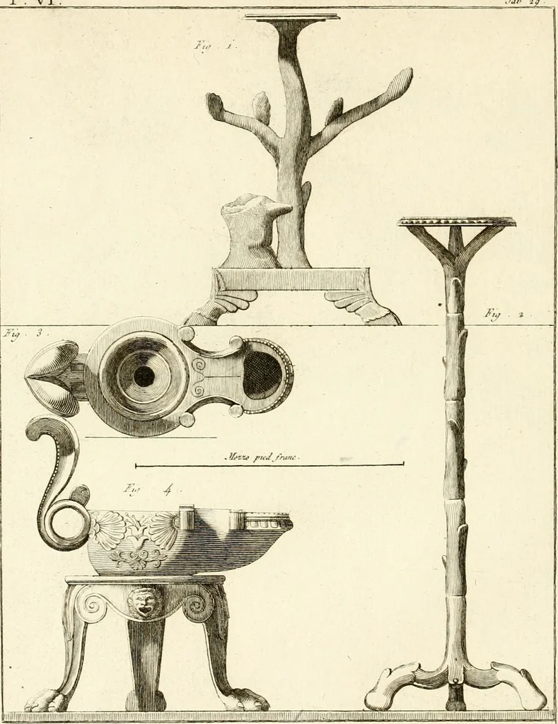 An illustration from Antiquités d'Herculanum, 1804, leaf 139
