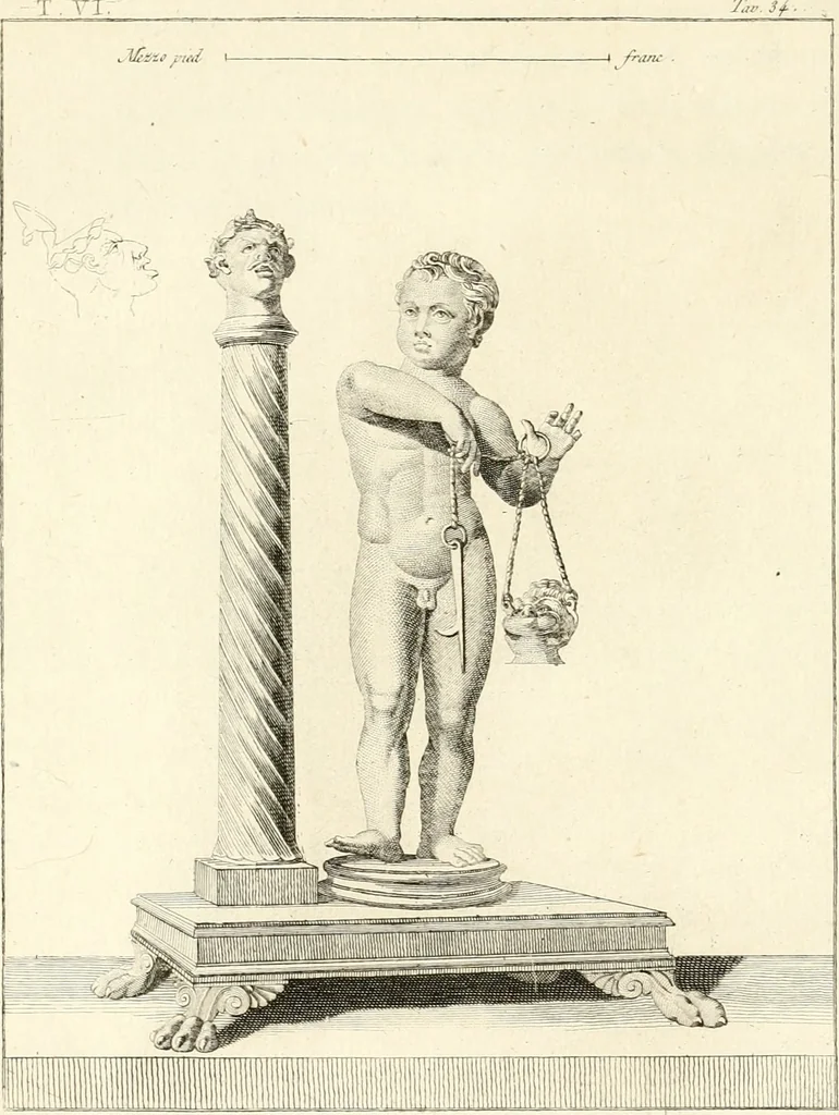 An illustration from Antiquités d'Herculanum, 1804, leaf 159