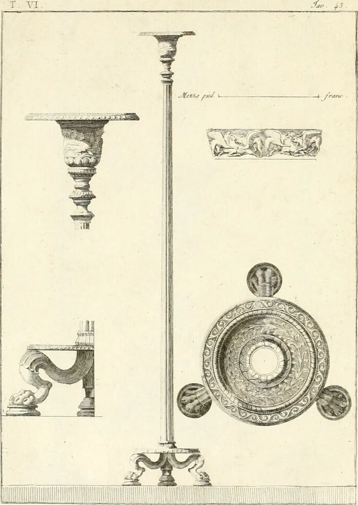 An illustration from Antiquités d'Herculanum, 1804, leaf 181