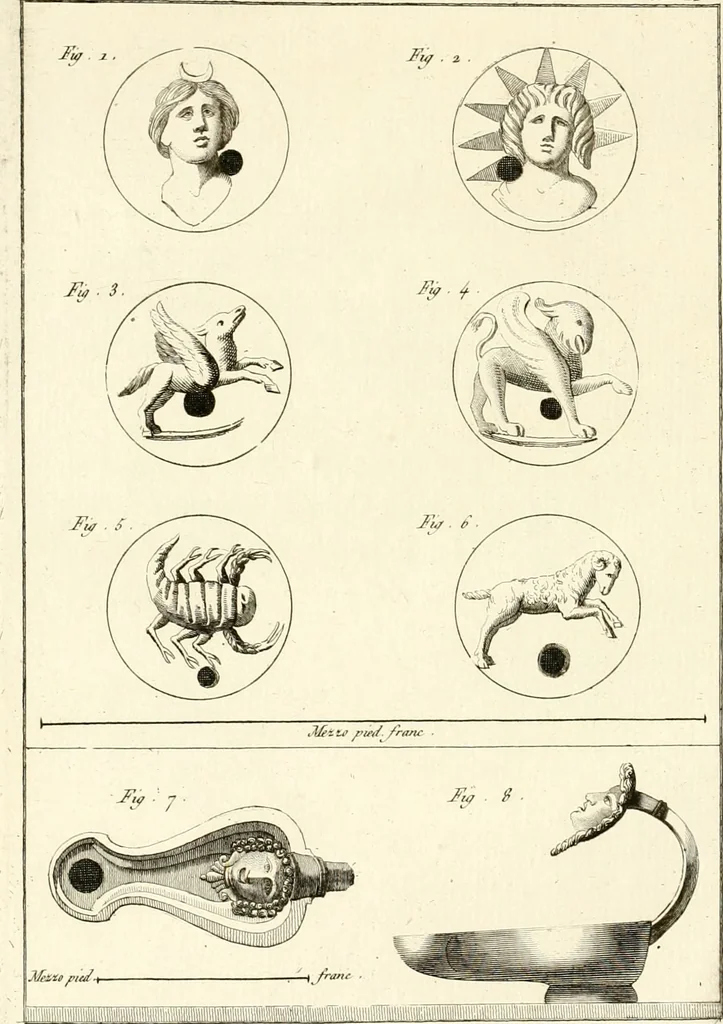 An illustration from Antiquités d'Herculanum, 1804, leaf 65