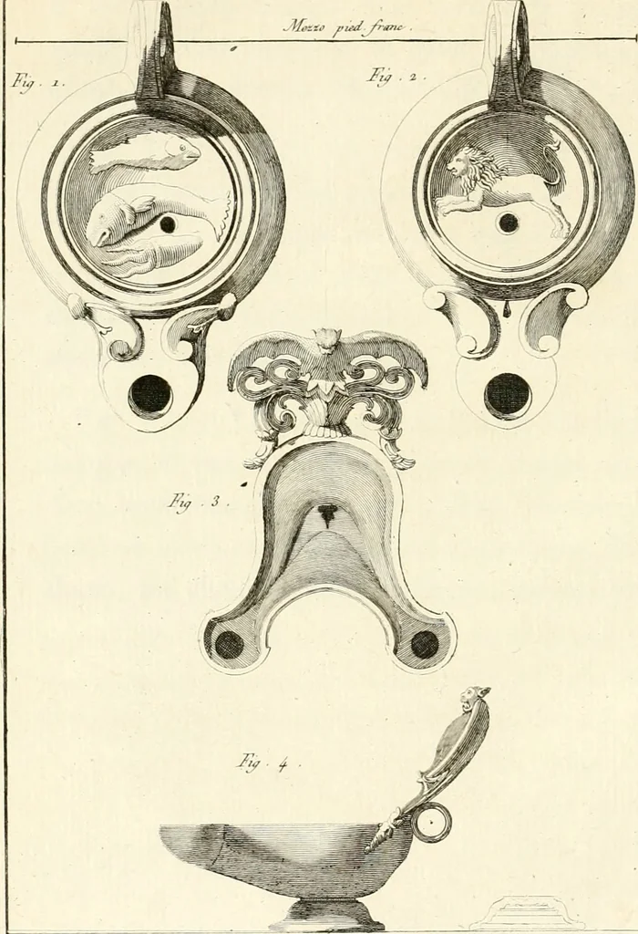 An illustration from Antiquités d'Herculanum, 1804, leaf 69