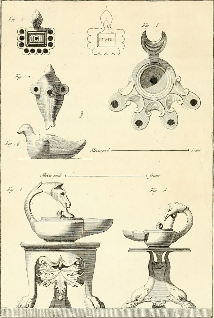 An illustration from Antiquités d'Herculanum, 1804, leaf 77