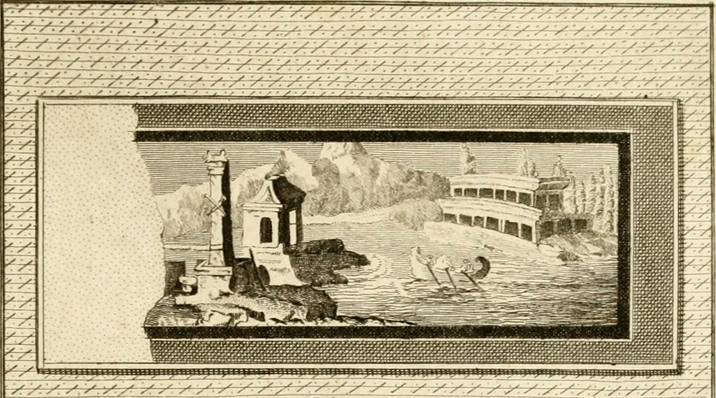 An illustration from Les antiquités d'Herculanum : avec leurs explications en françois, 1780, leaf 100
