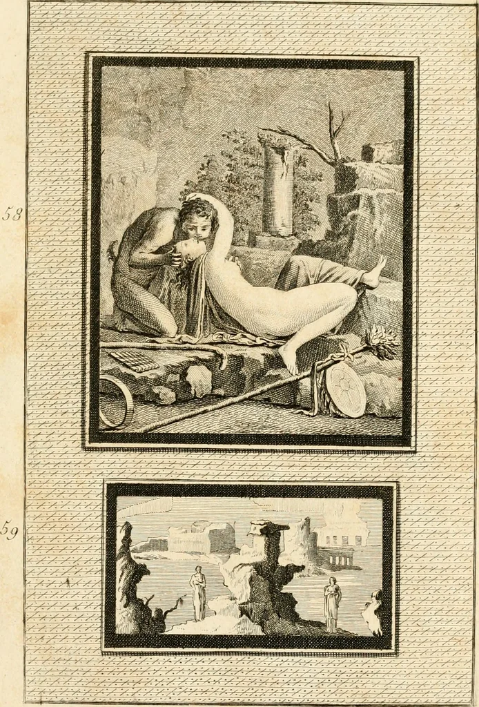 An illustration from Les antiquités d'Herculanum : avec leurs explications en françois, 1780, leaf 106