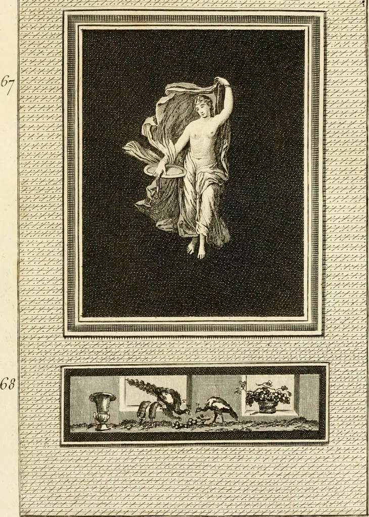 An illustration from Les antiquités d'Herculanum : avec leurs explications en françois, 1780, leaf 126