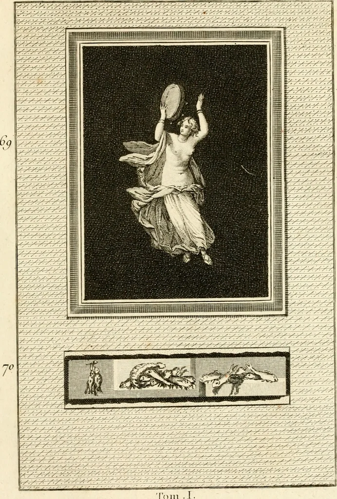 An illustration from Les antiquités d'Herculanum : avec leurs explications en françois, 1780, leaf 130