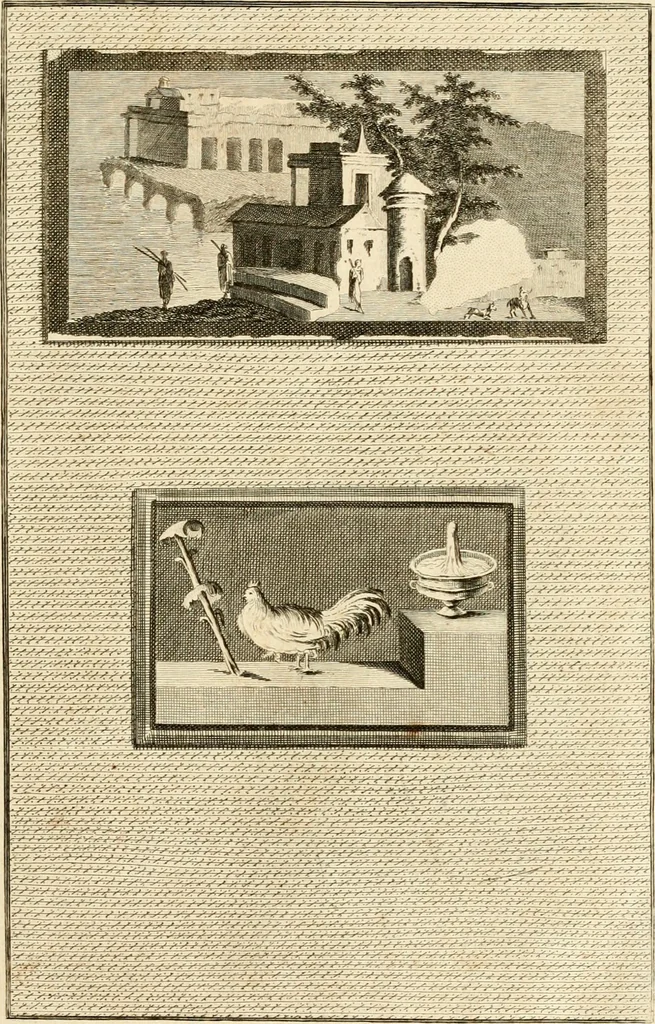 An illustration from Les antiquités d'Herculanum : avec leurs explications en françois, 1780, leaf 16