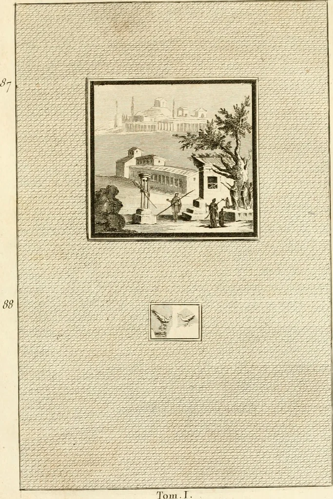 An illustration from Les antiquités d'Herculanum : avec leurs explications en françois, 1780, leaf 174