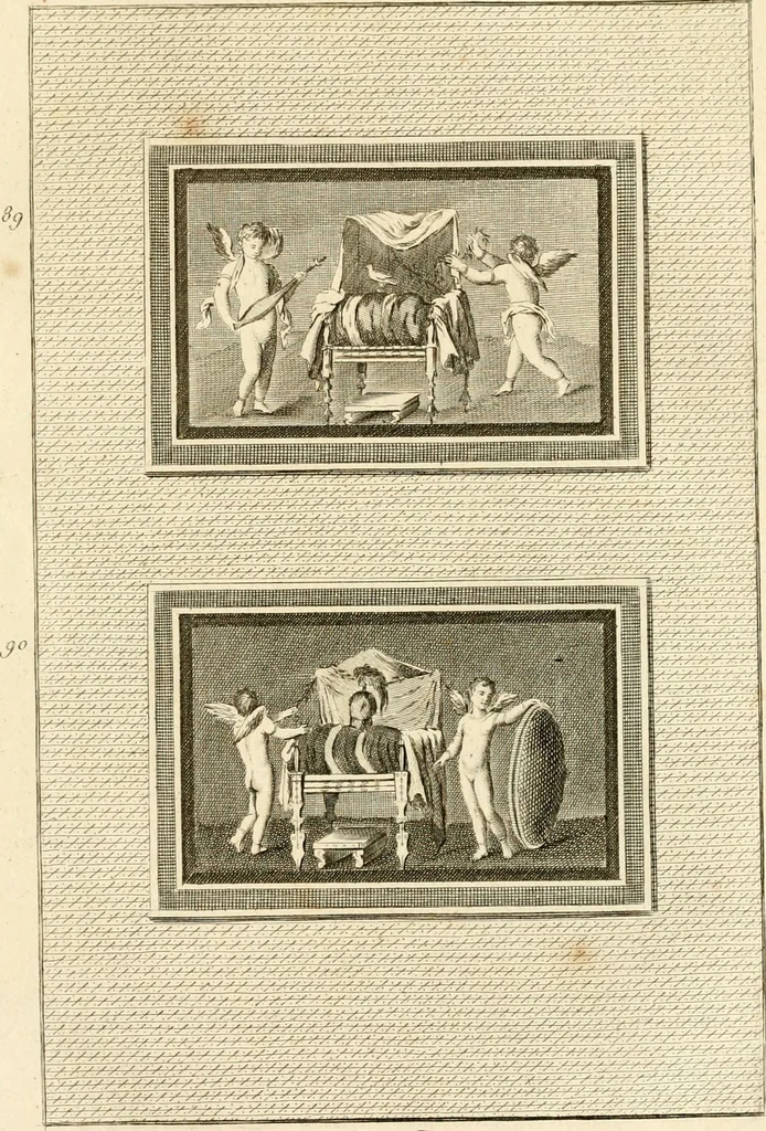 An illustration from Les antiquités d'Herculanum : avec leurs explications en françois, 1780, leaf 182