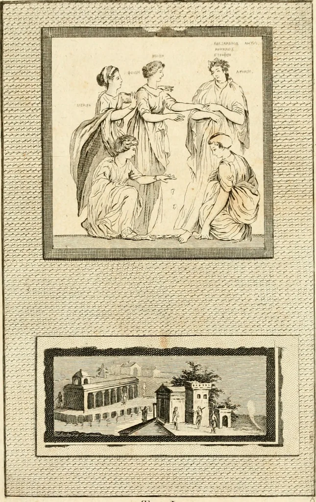 An illustration from Les antiquités d'Herculanum : avec leurs explications en françois, 1780, leaf 22