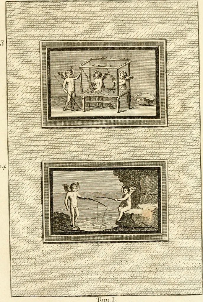 An illustration from Les antiquités d'Herculanum : avec leurs explications en françois, 1780, leaf 224