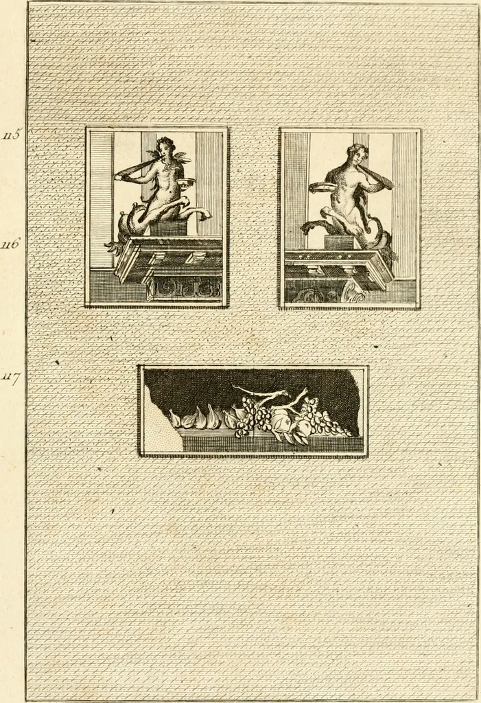 An illustration from Les antiquités d'Herculanum : avec leurs explications en françois, 1780, leaf 250