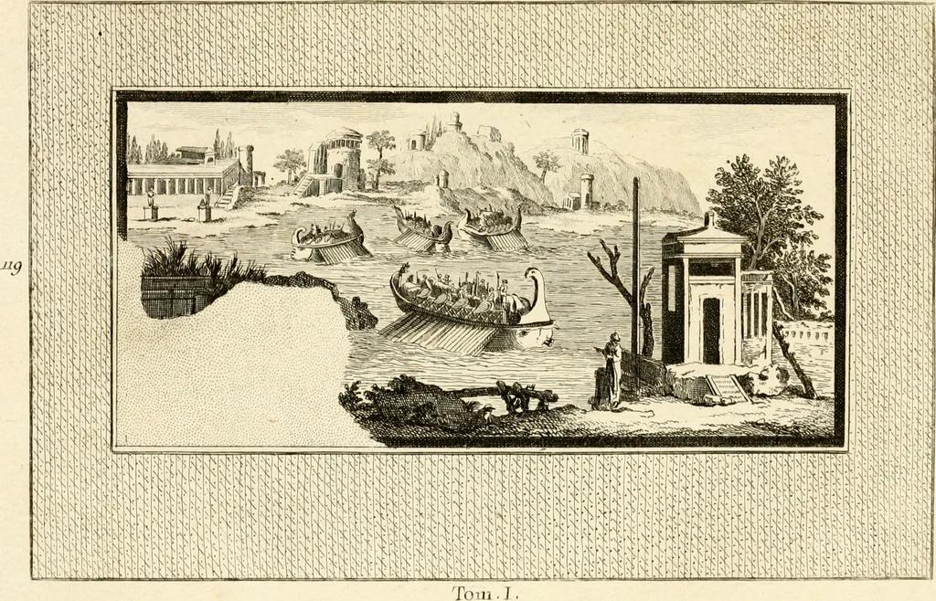 An illustration from Les antiquités d'Herculanum : avec leurs explications en françois, 1780, leaf 256