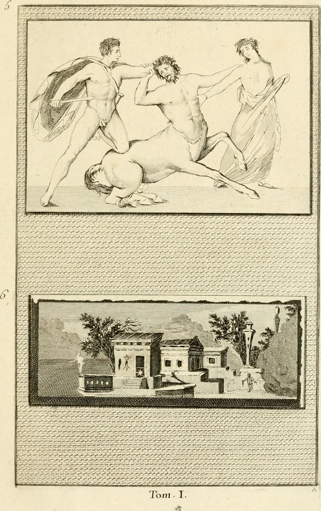 An illustration from Les antiquités d'Herculanum : avec leurs explications en françois, 1780, leaf 26