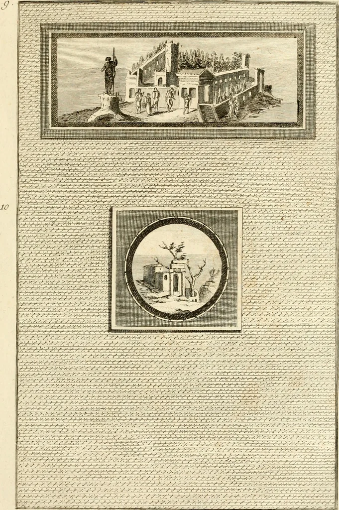 An illustration from Les antiquités d'Herculanum : avec leurs explications en françois, 1780, leaf 32
