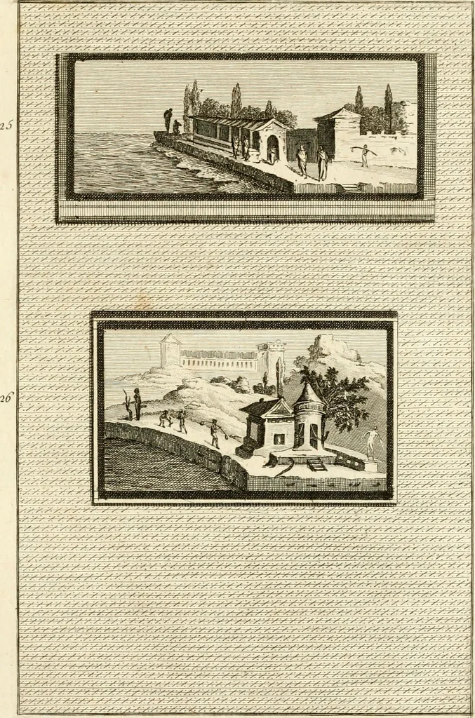 An illustration from Les antiquités d'Herculanum : avec leurs explications en françois, 1780, leaf 56