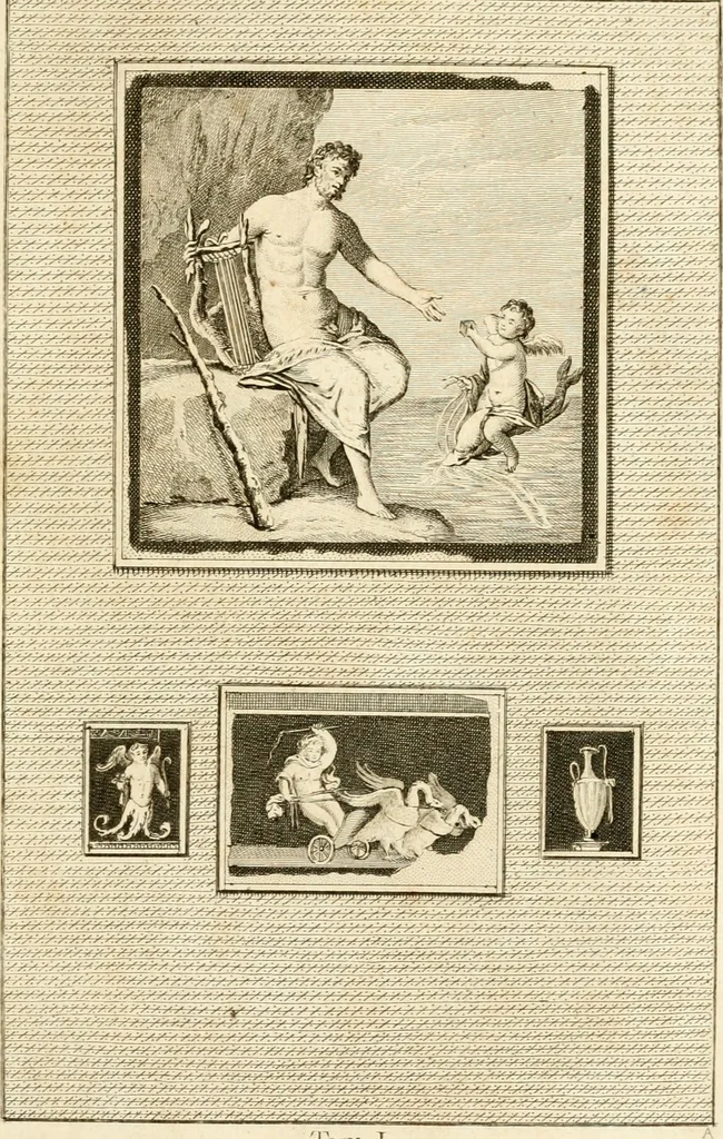 An illustration from Les antiquités d'Herculanum : avec leurs explications en françois, 1780, leaf 78